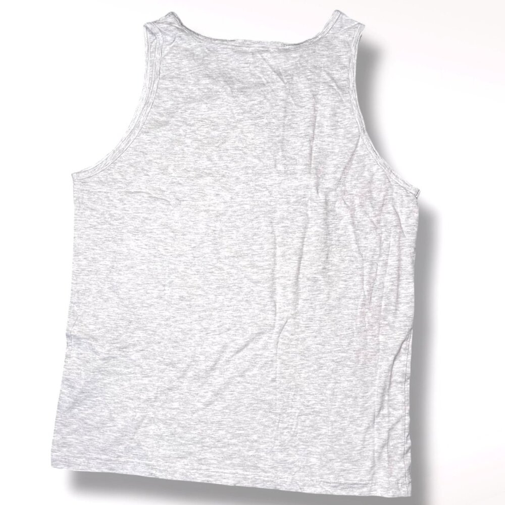 St Martin St Maarten Tank Top Map Graphic Gray Cotton Size Large - Picture 5 of 6